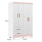 Quarto Infantil Melissa Branco/rosa - Peternella