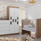 Quarto Infantil Meu Bebê Roupeiro/cômoda/berço Carvalho Canaã