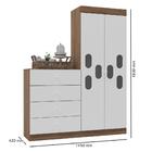 Quarto Infantil Meu Bebê Roupeiro/cômoda/berço Carvalho Canaã