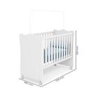 Quarto Infantil Meu Soninho Berço Simples Branco - Fdecor