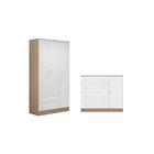 Quarto Infantil Meu Soninho Guarda Roupa E Cômoda Sapateira B