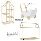 Quarto Infantil Mini Cama Casinha Estante Espelho Carrinho Ca
