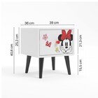 Quarto Infantil Minnie Com Cama, Cômoda E Mesa De Cabeceira D