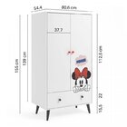 Quarto Infantil Minnie Com Cama, Guarda Roupa E Cabeceira Dis