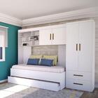 Quarto Infantil Modulado Lince Com Roupeiro 2 Portas, Módulo