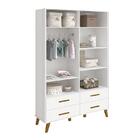 Quarto Infantil Retrô Ayla Com Guarda Roupa, Berço, Cômoda E