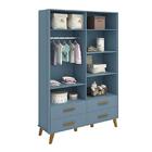 Quarto Infantil Retrô Ayla Com Guarda Roupa, Berço, Cômoda E