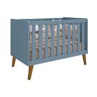 Quarto Infantil Retrô Ayla Com Guarda Roupa, Berço, Cômoda E