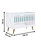 Quarto Infantil Retrô Guarda Roupa 3 Portas Lígia Cômoda Com