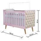 Quarto Infantil Retrô Guarda Roupa 3 Portas Ludmila Cômoda Co