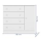 Quarto Infantil Roupeiro, Berço Cômoda Branco