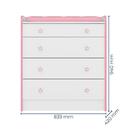 Quarto Infantil Roupeiro, Cômoda Trocador Berço Branco/rosa