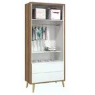 Quarto Infantil Theo 2 Portas Com Pés Madeira Natural - Relle