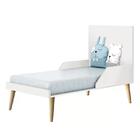 Quarto Infantil Theo 2 Portas Com Pés Madeira Natural - Relle