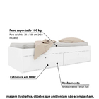Quarto Juvenil Cama Tókio E Cama Alta Luiza - Branco