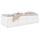 Quarto Juvenil Com Cama E Mesa De Cabeceira 80 Tókio Branco