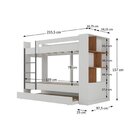 Quarto Juvenil Completo Com Beliche E Guarda Roupa Nápoles Es