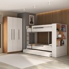 Quarto Juvenil Completo Com Beliche E Guarda Roupa Nápoles Es