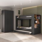 Quarto Juvenil Completo Com Beliche E Guarda Roupa Nápoles Es