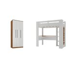 Quarto Juvenil Completo Com Beliche E Sapateira Seul Espresso