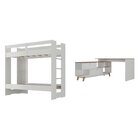 Quarto Juvenil Completo Nexis Com Beliche E Escrivaninha Em L