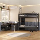 Quarto Juvenil Completo Nexis Com Beliche E Escrivaninha Em L