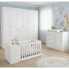 Quarto Mississipi 6 Portas Com Berço Multifuncional Atlanta A