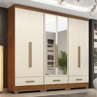 Quarto Modulado 100% Mdf 3 Peças 6 Portas 3 Gavetas Com Espel