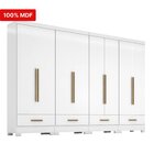 Quarto Modulado 100% Mdf 4 Peças 8 Portas 4 Gavetas Smart Plu