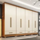 Quarto Modulado 100% Mdf  4 Peças 8 Portas 4 Gavetas Smart Pl