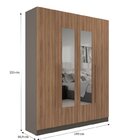 Quarto Modulado 3 Guarda Roupas 2 Mesas De Cabeceira 1 Módulo