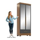 Quarto Modulado 4 Peças 8 Portas 4 Gavetas Com Espelhos Smart