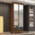 Quarto Modulado 4 Peças 8 Portas 4 Gavetas Com Espelhos Smart