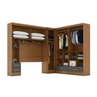 Quarto Modulado Casal 100% Mdf 4 Peças 5 Portas 4 Gavetas Com