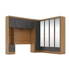 Quarto Modulado Casal 100% Mdf 4 Peças 5 Portas 4 Gavetas Com