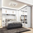 Quarto Modulado Casal 100% Mdf 4 Peças 5 Portas 4 Gavetas Com