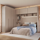 Quarto Modulado Casal 10 Portas 3 Gavetas Infinity Móveis Cas