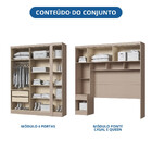 Quarto Modulado Casal 10 Portas 3 Gavetas Infinity Móveis Cas