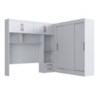 Quarto Modulado Casal 2 Peças Guarda Roupa 3 Portas 2 Gavetas