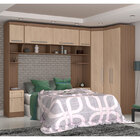 Quarto Modulado Casal 5 Peças 0012ma-castro - Nogueira / Nudi