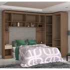 Quarto Modulado Casal 5 Peças 0012ma-castro - Nogueira / Nudi