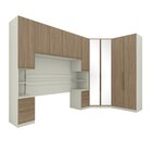 Quarto Modulado Casal 5 Peças 10 Portas 6 Gavetas Com Espelho