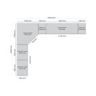 Quarto Modulado Casal 6 Peças 12 Portas 12 Gavetas Com Espelh