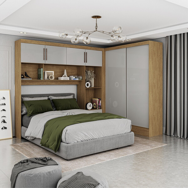Quarto Modulado Casal 6 Portas Belém Carioca Móveis