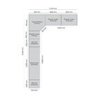 Quarto Modulado Casal 7 Peças 12 Portas 9 Gavetas Seletto Are