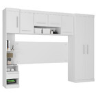 Quarto Modulado Casal 7 Portas 3 Gavetas Com Ponte De 1,80m S