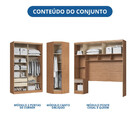 Quarto Modulado Casal 9 Portas 3 Gavetas Infinity Móveis Cast