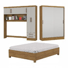 Quarto Modulado Casal Com Cama 7 Portas Belém Carioca Móveis