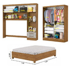 Quarto Modulado Casal Com Cama 7 Portas Belém Carioca Móveis