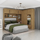 Quarto Modulado Casal Com Espelho 6 Portas Belém Carioca Móve